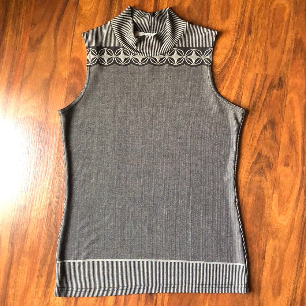 Sleeveless Turtleneck Top